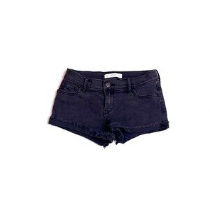 black abercrombie & fitch denim shorts w/ slight distressing
